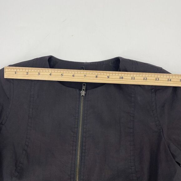 Eileen Fisher Jacket Women's PP Silk Blend Double-Petite Round Long Sleeve - Picture 8 of 11